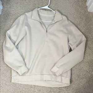 Lululemon Steady State Half Zip (Bone)